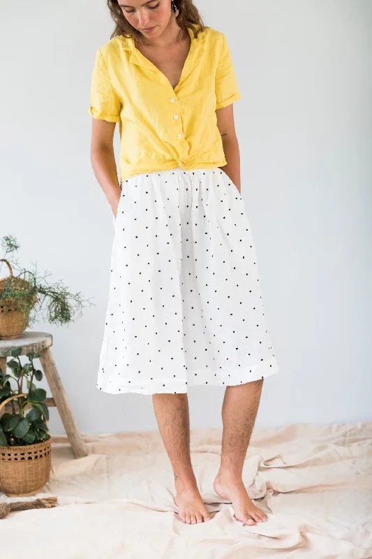 Astra Polka Dot Skirt tiered skirt playful