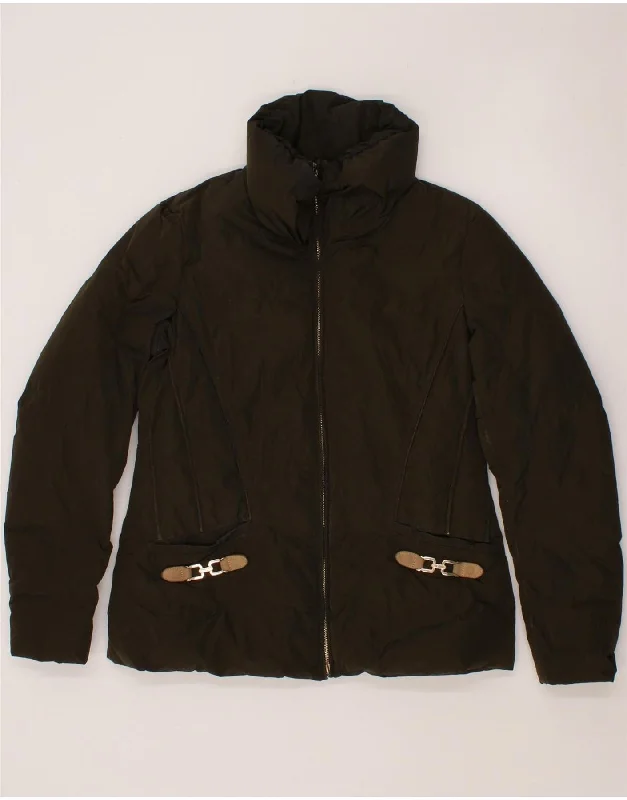 TRUSSARDI JEANS Womens Padded Jacket IT 48 XL Brown Polyester Chenille Jacket Brocade Jacket Lace Jacket TRUSSARDI JEANS Womens Padded Jacket IT 48 XL Brown Polyester Chenille Jacket Brocade Jacket Lace Jacket