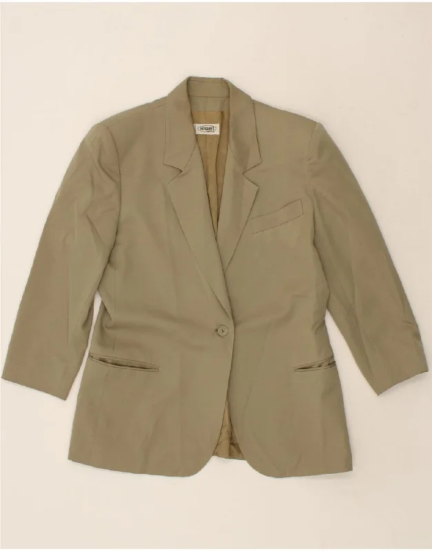 MISSONI Womens 1 Button Blazer Jacket UK 16 Large Green Hoodie Zip-Up Jacket Button-Up Jacket MISSONI Womens 1 Button Blazer Jacket UK 16 Large Green Hoodie Zip-Up Jacket Button-Up Jacket