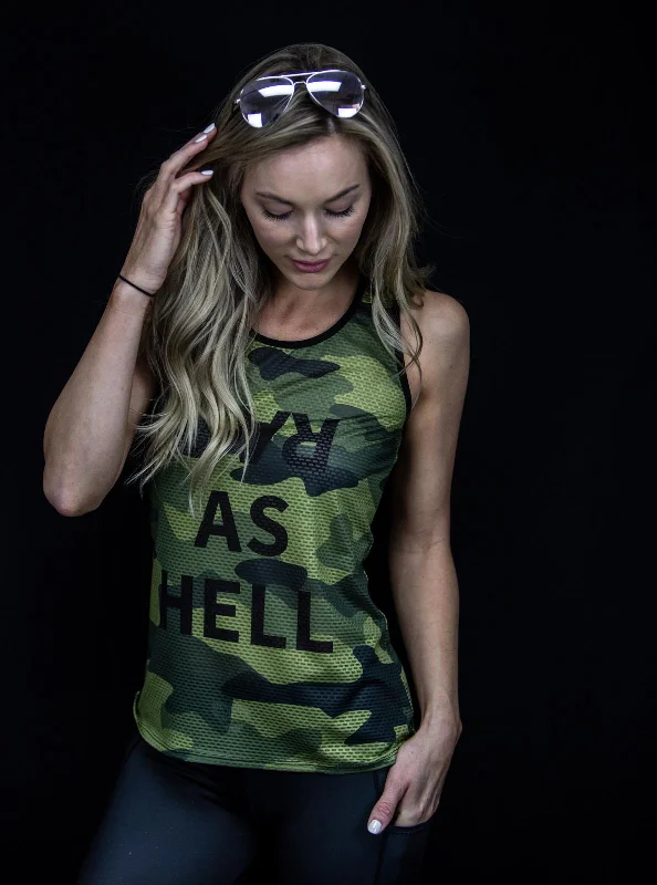 CAMO Run Tank striped tank top