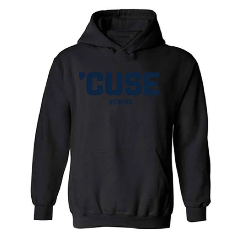 Syracuse - NCAA Women's Rowing : Hannah Fagioli - Hooded Sweatshirt Hoodie with Slit Hem Functional Movement
