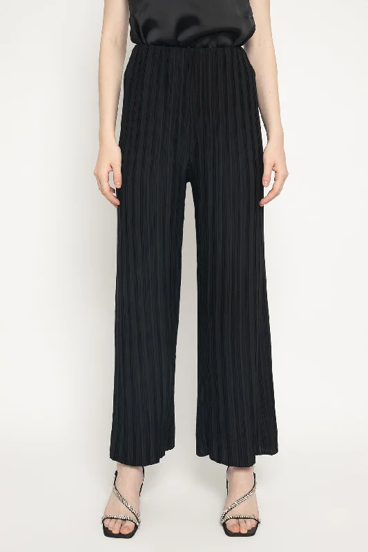 Pleated Pants in Black Comfortable Pleated Pants