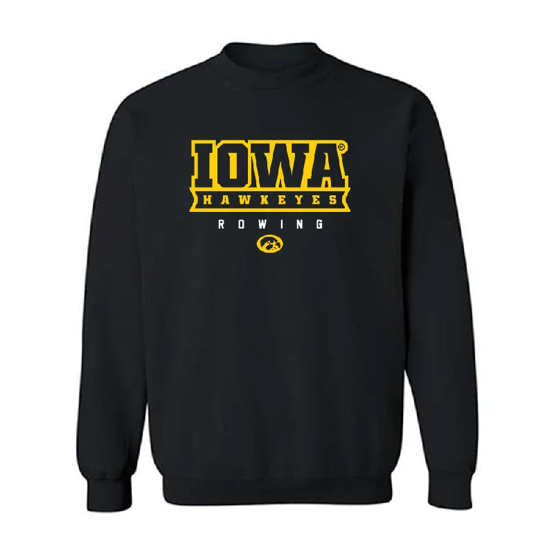 Iowa - NCAA Women's Rowing : Anam Burns - Classic Shersey Crewneck Sweatshirt Hoodie with Back Slit Movement Comfort Iowa - NCAA Women's Rowing : Anam Burns - Classic Shersey Crewneck Sweatshirt Hoodie with Back Slit Movement Comfort