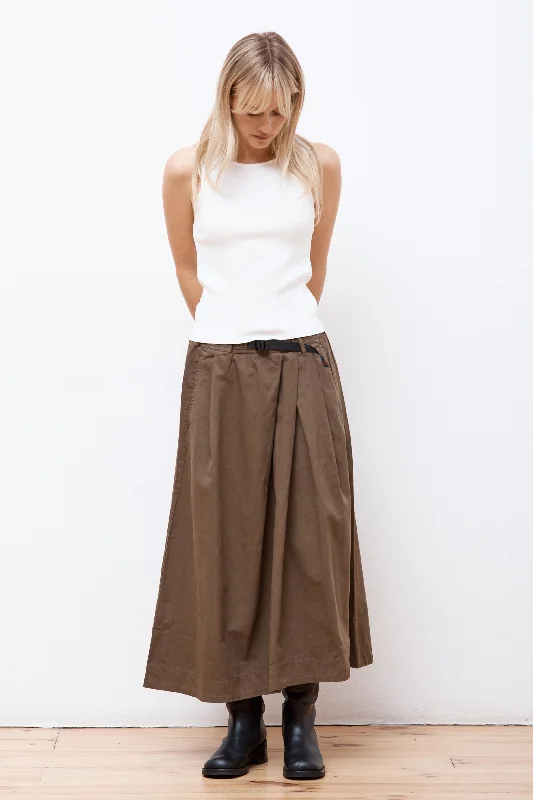Talecut Skirt Dusky Olive cotton skirt soft