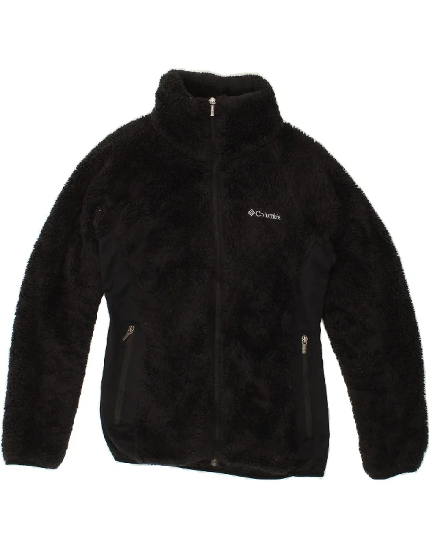 COLUMBIA Womens Fleece Jacket UK 12 Medium Black Polyester One-Shoulder Jacket Off-the-Shoulder Jacket Asymmetrical Jacket COLUMBIA Womens Fleece Jacket UK 12 Medium Black Polyester One-Shoulder Jacket Off-the-Shoulder Jacket Asymmetrical Jacket
