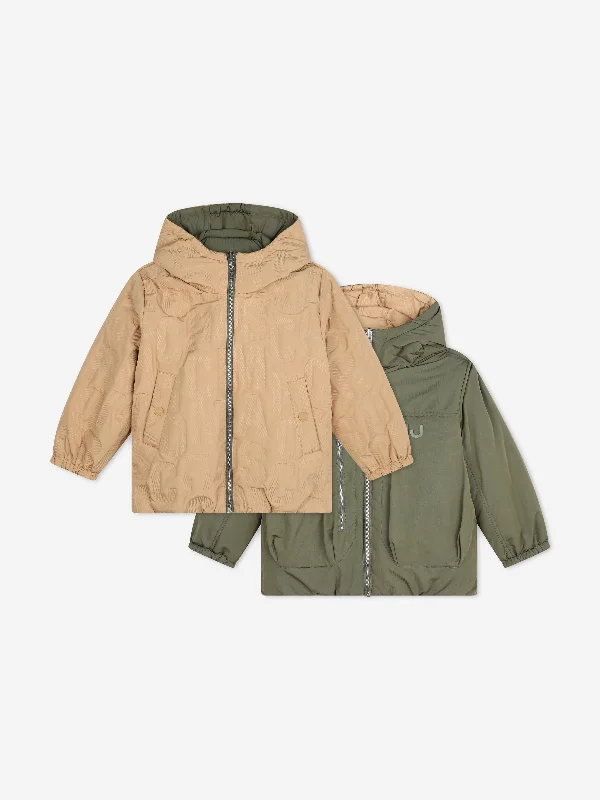 MARC JACOBS Kids Reversible Puffer Jacket in Brown Ribbed Jacket Pleated Jacket Ruffled Jacket MARC JACOBS Kids Reversible Puffer Jacket in Brown Ribbed Jacket Pleated Jacket Ruffled Jacket