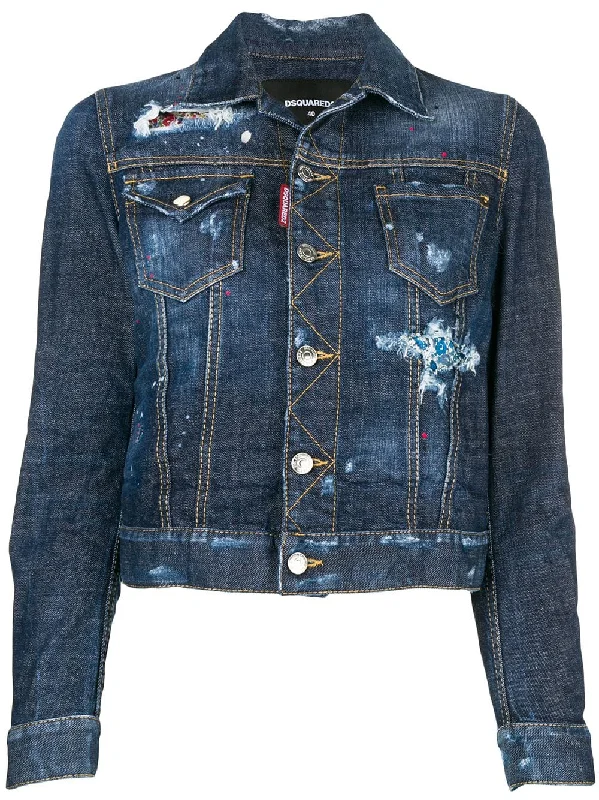 distressed denim jacket Wool Fabric Cashmere Fabric Tweed Fabric