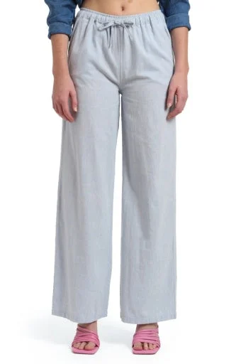 Linen Pull on Pant Elegant Wool Trousers