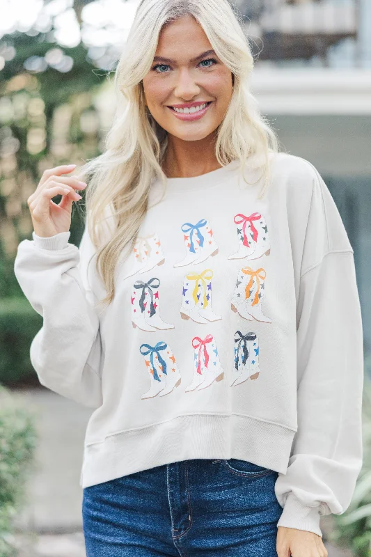 Walk On Bone Graphic Sweatshirt Hoodie with Hem Applique Textured Unique