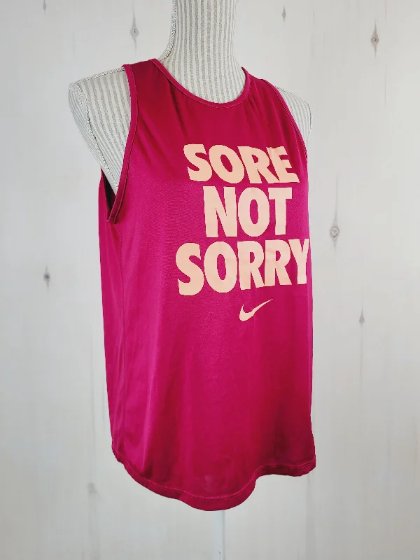 NIKE DRYFIT ATHLETIC TANK LADIES MEDIUM PRE-LOVED glitter tank top