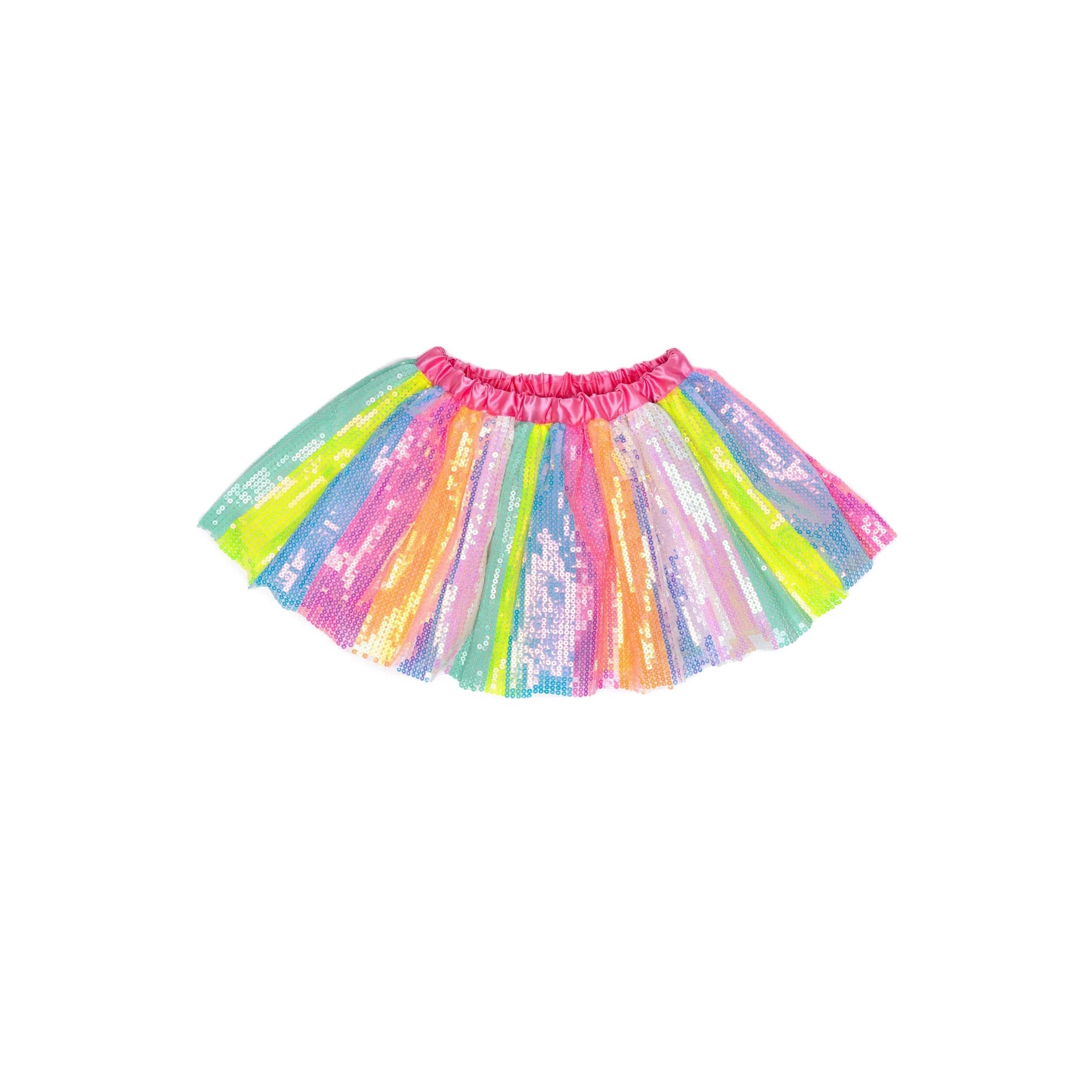 Great Pretenders Stripy Sequins Skirt silk skirt lustrous