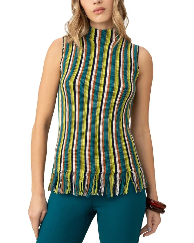 Trina Turk Waverly Fringe Tank boho tank top