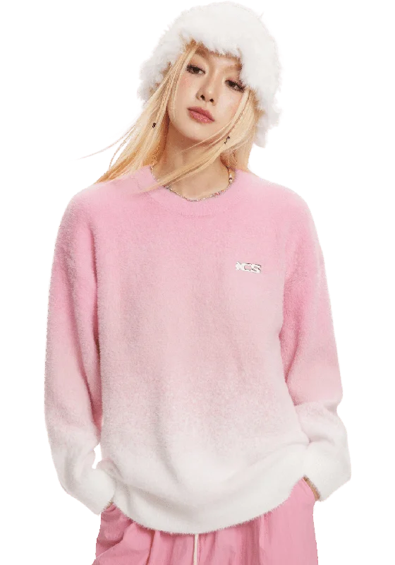 Knit Sweater Front Pockets Side Pockets Patch Pockets