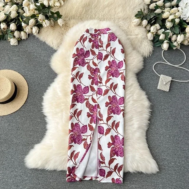 Women's Long Skirt 2XL S4618894 cashmere skirt plush