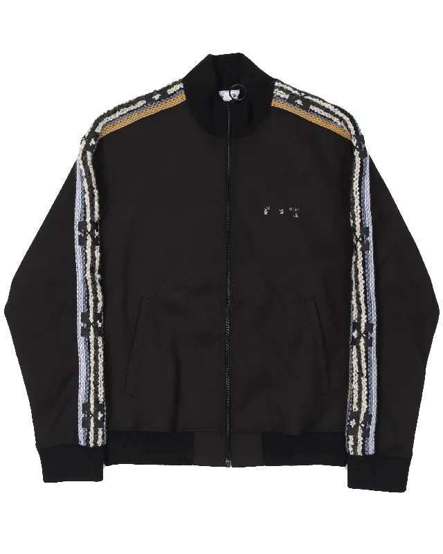 Full-Zip Track Jacket Welt Pockets Slit Pockets Flap Pockets