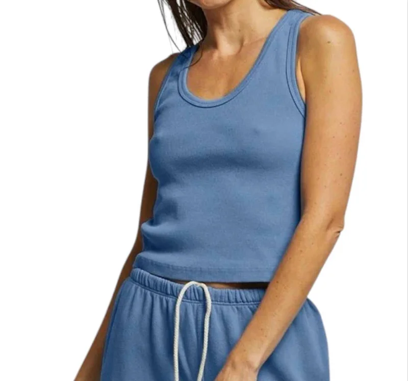 Blondie Tank Top In Carolina Blue activewear tank top