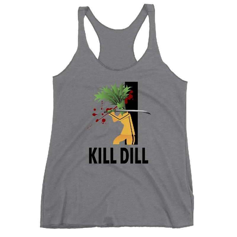 Movie The Food™ "Kill Dill" Women's Racerback Tank Top lace tank top