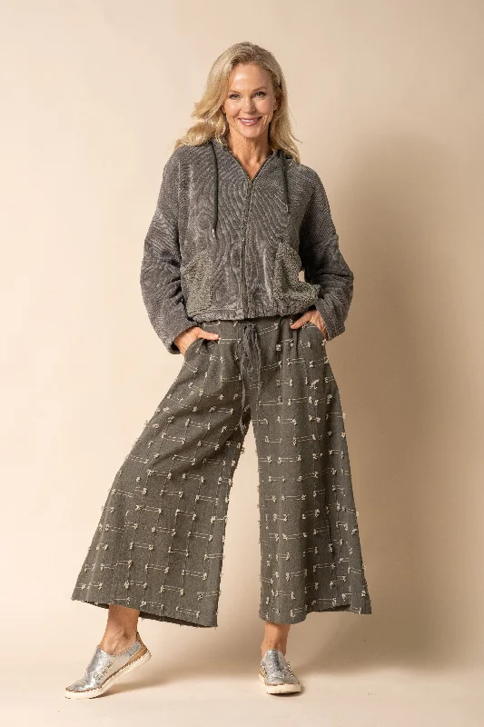Aloka Pants in Khaki Slim-Fit Leggings