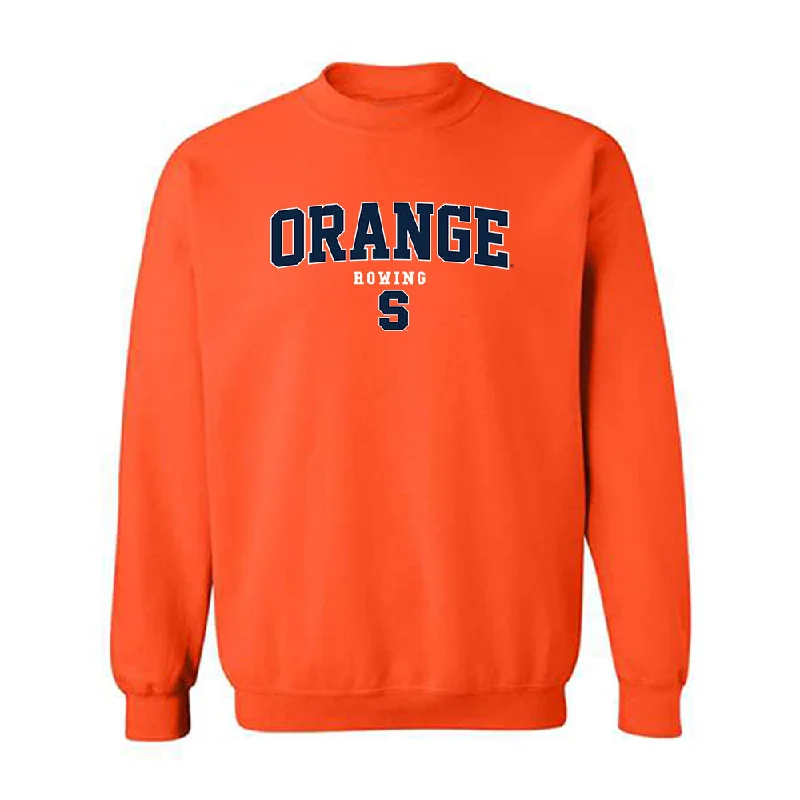 Syracuse - NCAA Women's Rowing : Hannah Fagioli - Classic Shersey Crewneck Sweatshirt Hoodie with Hem Embroidery Detailed Premium Syracuse - NCAA Women's Rowing : Hannah Fagioli - Classic Shersey Crewneck Sweatshirt Hoodie with Hem Embroidery Detailed Premium