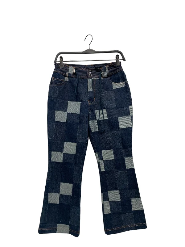 OPENING CEREMONY/Wide Leg Pants/4/All Over Print/Cotton/BLU/ Comfy Zip-Up Pants
