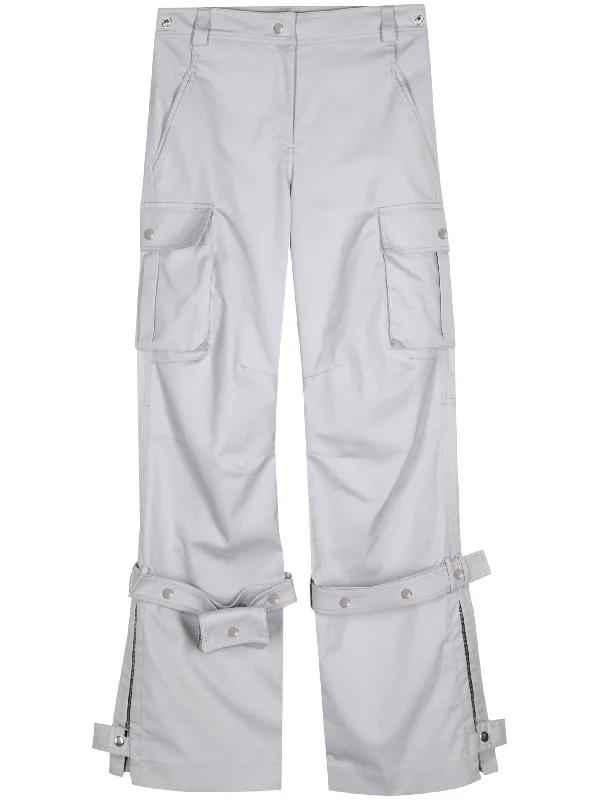 BOTTOM BELT CARGO PANTS Trendy Wide-Leg Pants