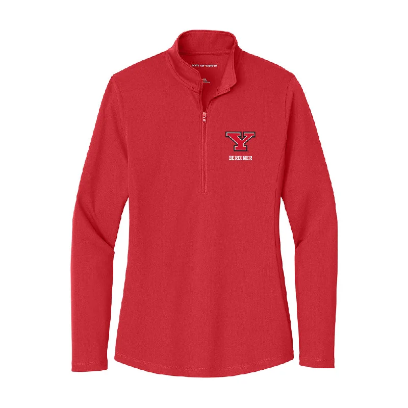 Youngstown State - NCAA Women's Soccer : Emma Berdiner - Women's Lightweight Quarter Zip Jacket Herringbone Jacket Checkered Jacket Solid Jacket