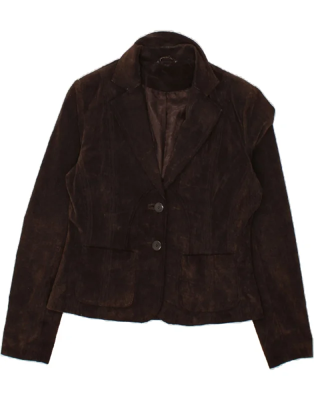 VINTAGE Womens 2 Button Suede Blazer Jacket UK 14 Medium Brown Jersey Jacket Tulle Jacket Batik Jacket VINTAGE Womens 2 Button Suede Blazer Jacket UK 14 Medium Brown Jersey Jacket Tulle Jacket Batik Jacket