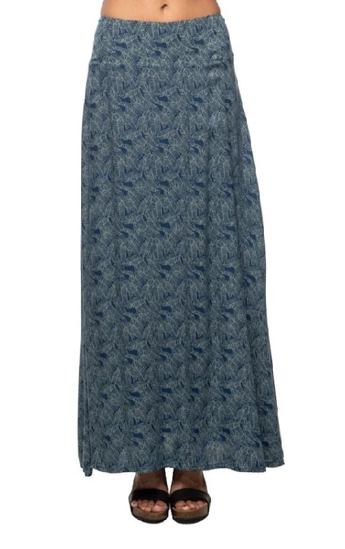 Rayon Printed Maya Skirt Elastic patchwork skirt art