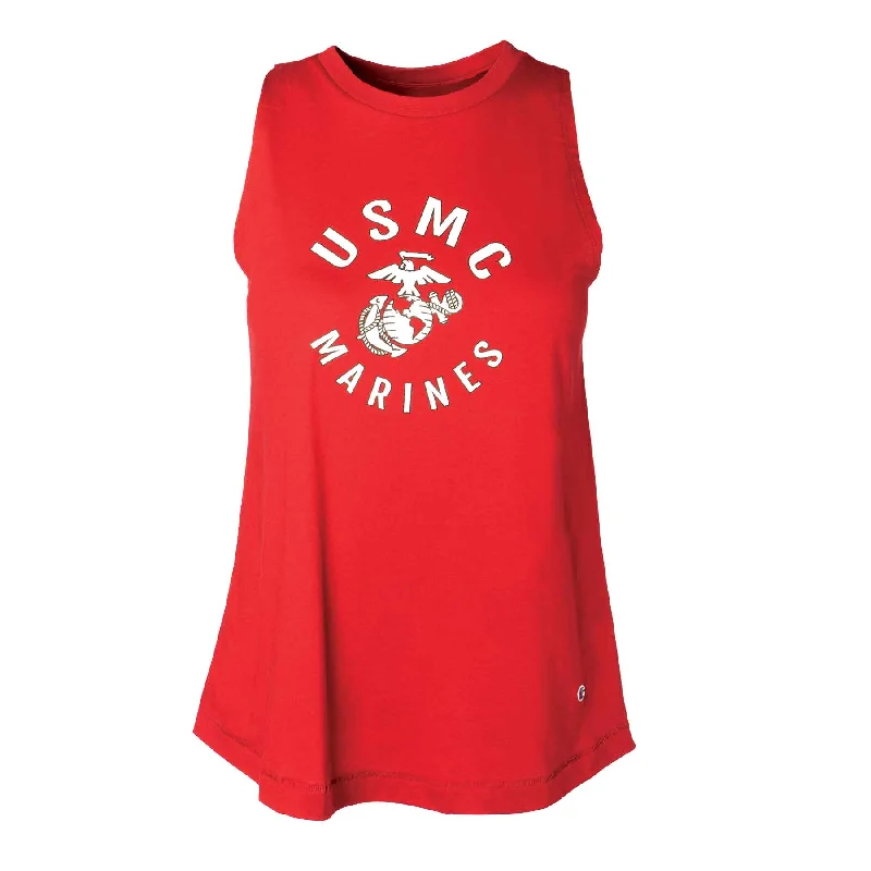 Women's Champion USMC Circle Logo Tank striped tank top