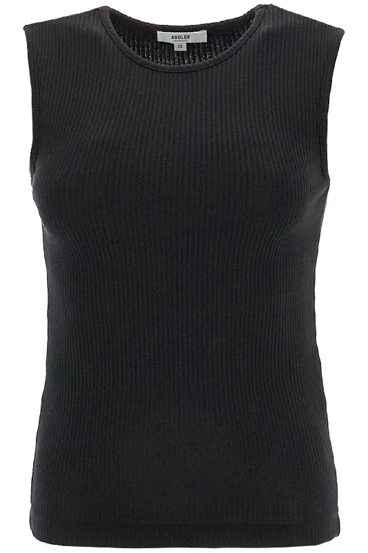 'ribbed binx tank A7292 3048 BLACK soft tank top