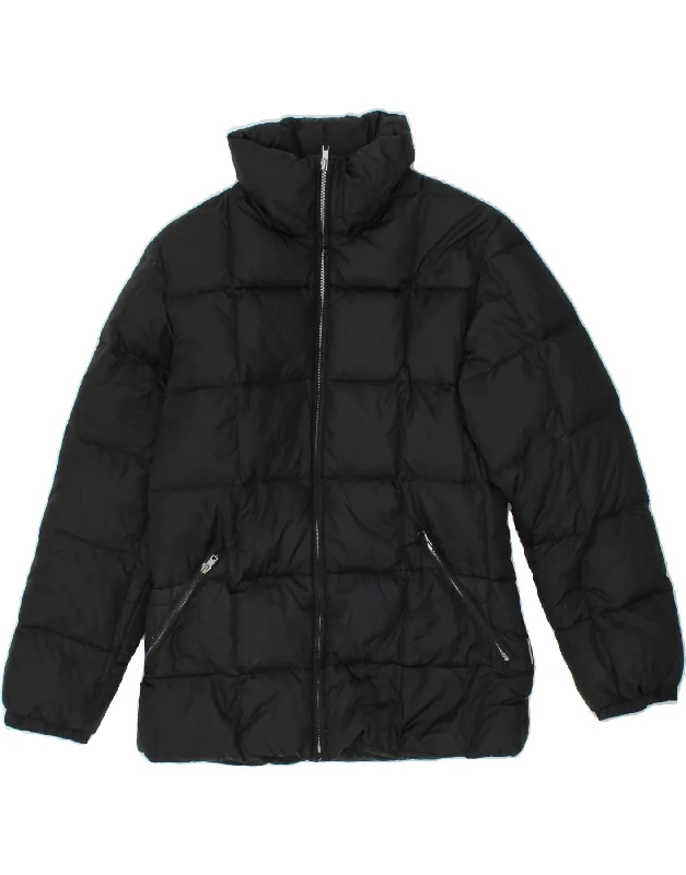 COLMAR Womens Padded Jacket IT 44 Medium Black Nylon Jersey Jacket Tulle Jacket Batik Jacket