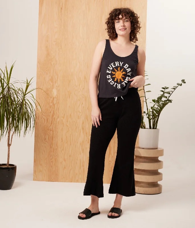 She Rises Tank - Black black tank top