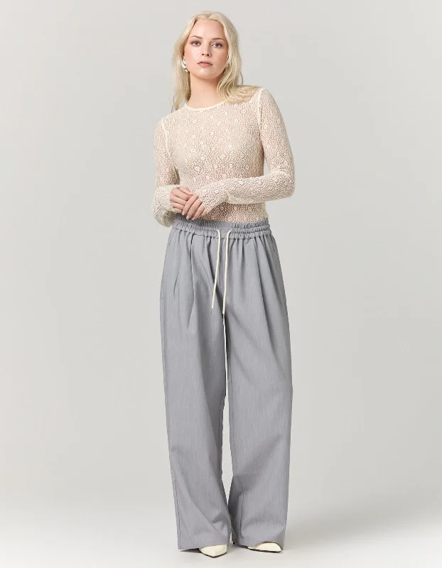 Scala Pant - Grey Trendy Palazzo Pants