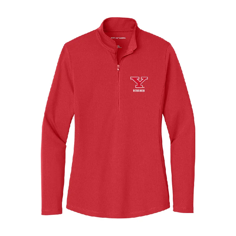 Youngstown State - NCAA Women's Soccer : Emma Berdiner - Women's Lightweight Quarter Zip Jacket One-Shoulder Jacket Off-the-Shoulder Jacket Asymmetrical Jacket