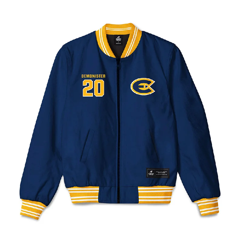 UW Eau Claire - NCAA Women's Soccer : Taylor Bembnister - Bomber Jacket Snapped Jacket Toggled Jacket Drawstring Jacket