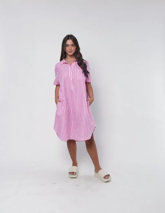 Ada Dress Stripe Tunics Gym athletic