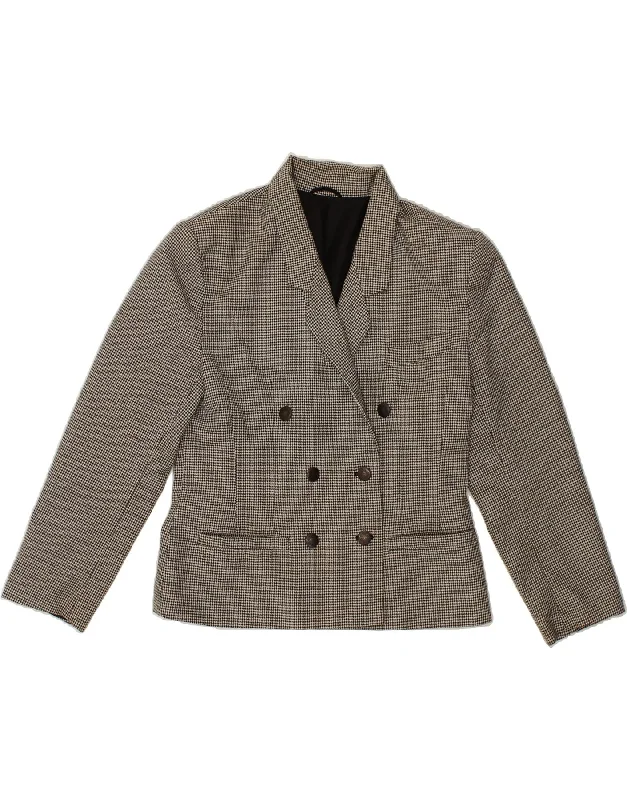ST MICHAEL Womens 3/4 Sleeve Blazer Jacket UK 12 Medium Black Houndstooth Anorak Shell Jacket Lightweight Jacket ST MICHAEL Womens 3/4 Sleeve Blazer Jacket UK 12 Medium Black Houndstooth Anorak Shell Jacket Lightweight Jacket