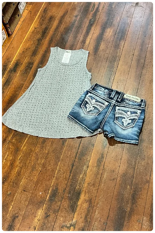 Vocal All-Over Crystal Tank seamless tank top
