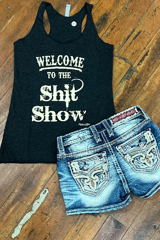 Welcome To The Shit Show Tank open back tank