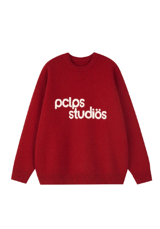 PCLP Jacquard Logo Sweater Satin Fabric Silk Fabric Chiffon Fabric