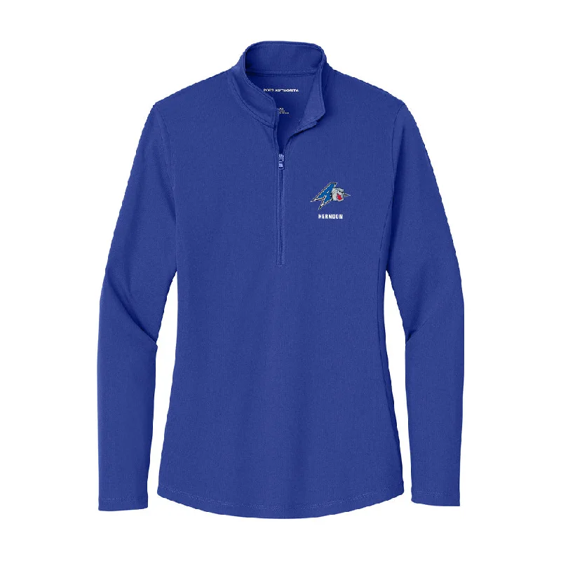 UNC Asheville - NCAA Women's Soccer : Reina Herndon - Women's Lightweight Quarter Zip Jacket Bomber Jacket Anorak Windbreaker