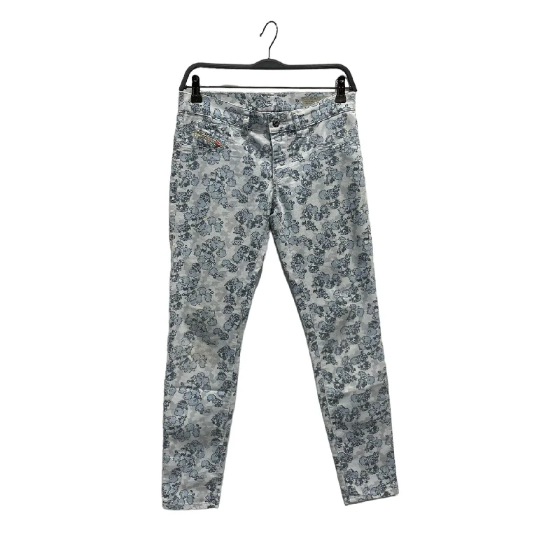 DIESEL///Skinny Pants/26/Floral Pattern/Denim/BLU//W [Designers] Essentials/ Slim-Fit Khaki Pants