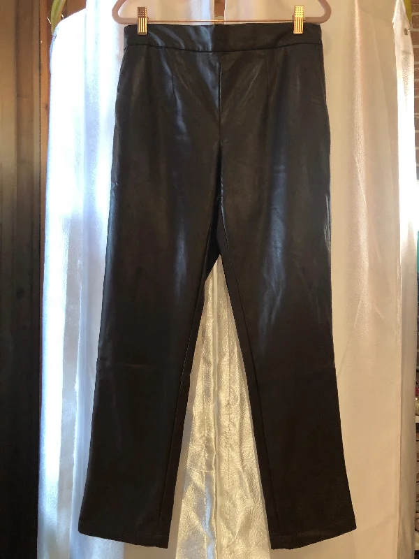 DKNY Faux Leather Pants Sz S Elegant Trouser Pants