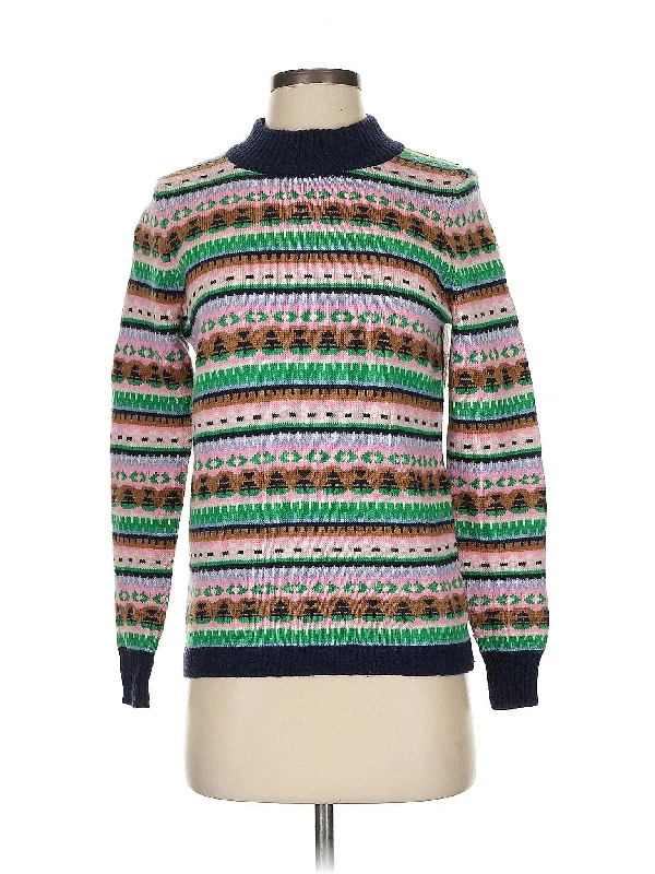 Turtleneck Sweater Toggled Drawstring Belted