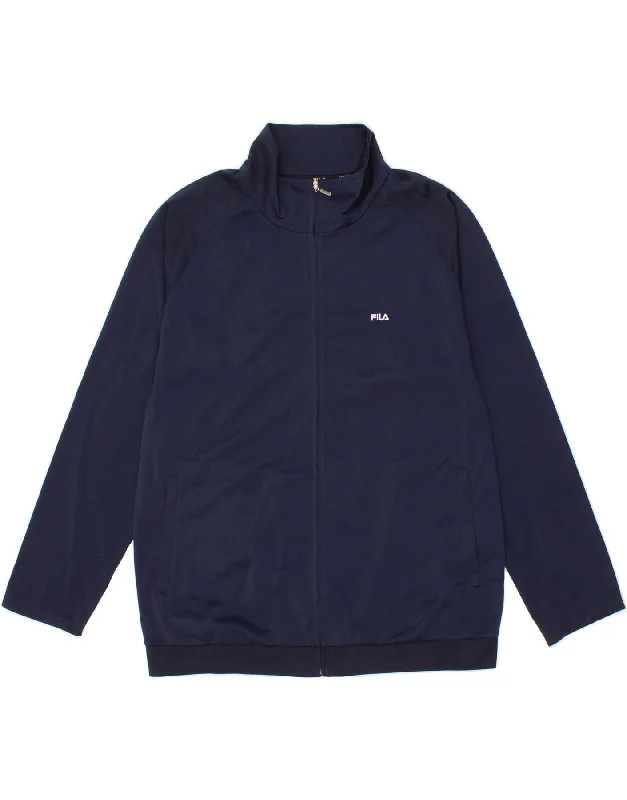 FILA Womens Tracksuit Top Jacket UK 14 Large Navy Blue Polyester Belted Jacket Elasticated Jacket Padded Jacket FILA Womens Tracksuit Top Jacket UK 14 Large Navy Blue Polyester Belted Jacket Elasticated Jacket Padded Jacket