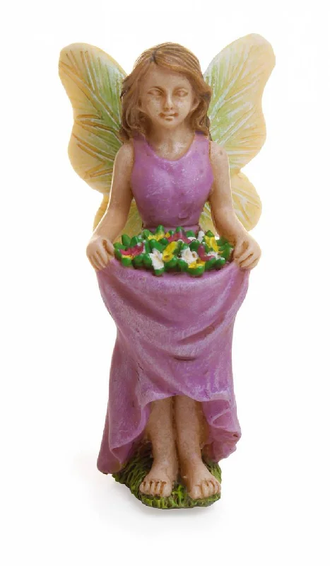Flower Skirt Fairy, Fairy Garden Fairy, Mini Fairy cashmere skirt soft