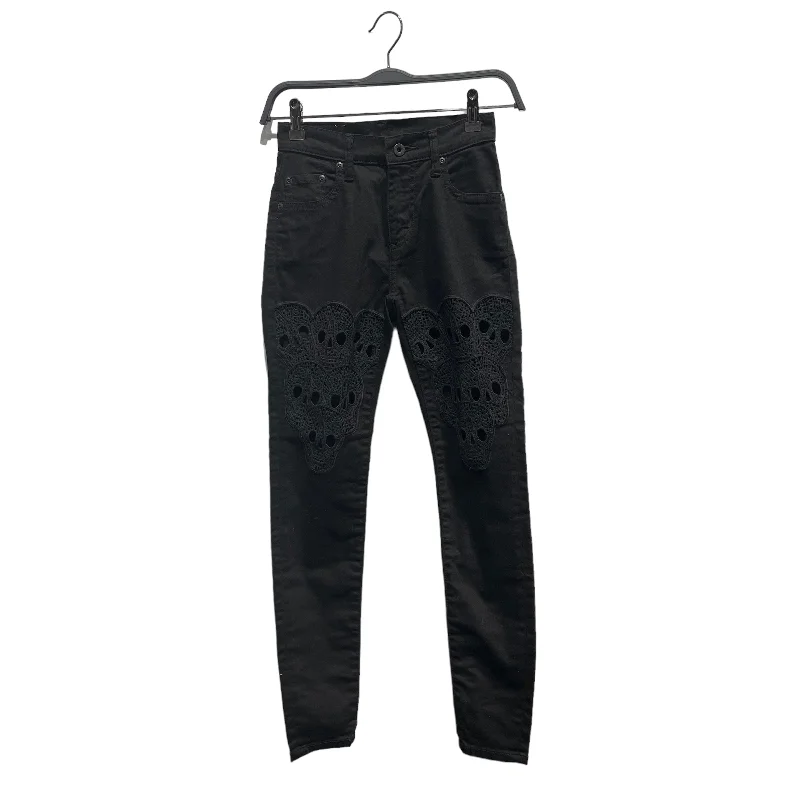 HYSTERIC GLAMOUR/Straight Pants/23/Cotton/BLK/ Soft Stretch Trousers