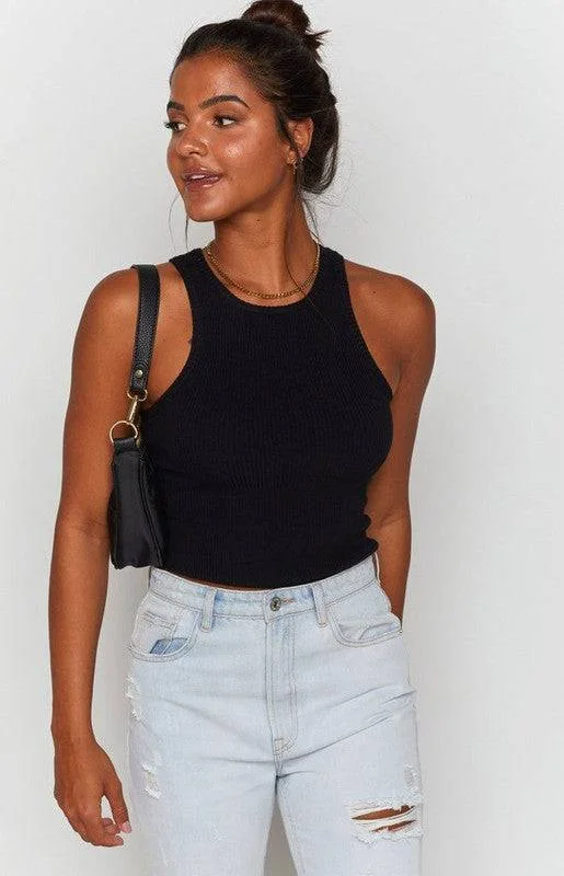 Coffee Break Tank (Black) grey tank top