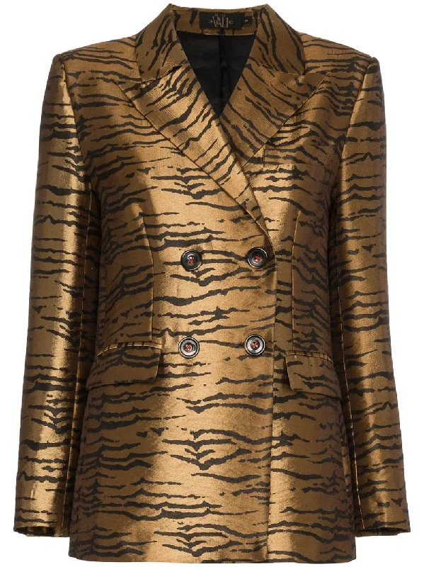 tiger print blazer jacket Striped Jacket Polka Dot Jacket Floral Jacket