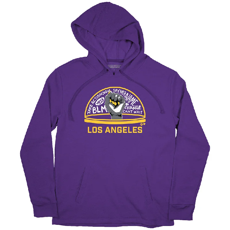 The WNBPA Speaks Hoodie: Los Angeles Hoodie with Pocket Utility Practical